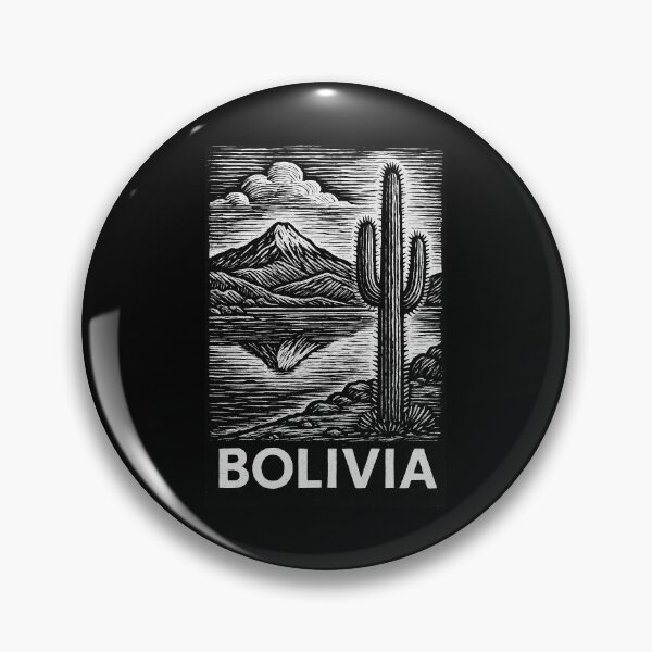 Item preview, Bolivia Linocut Style  designed and sold by Thistle-TShop.