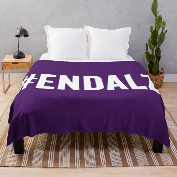 Item preview, #ENDALZ End Alzheimer's Awareness Purple Ribbon Support designed and sold by artworkathome.