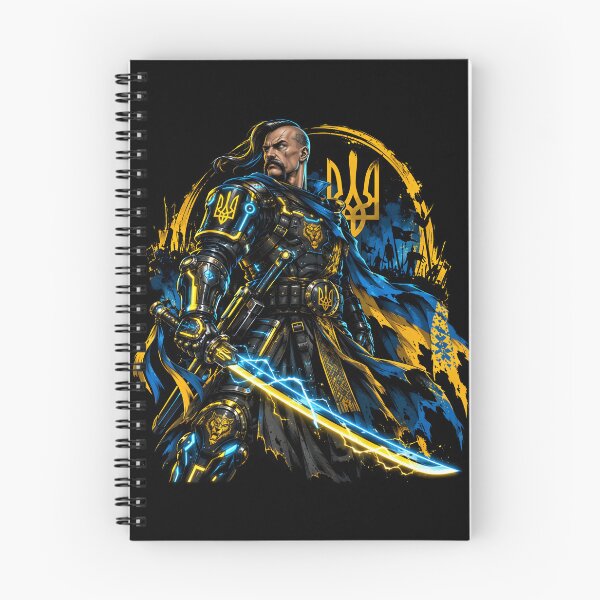 Item preview, Cyberpunk Ukrainian Cossack Warrior designed and sold by ValhallaHub.