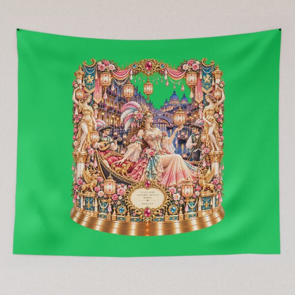 Item preview, Venice Rose Lantern Carnival – Venetian Masquerade Fantasy Art designed and sold by sunbowjp stadio.
