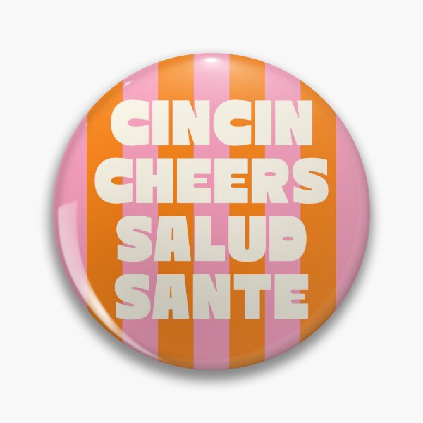 Item preview, Cincin cheers salud sante (Orange Stripes Edition) designed and sold by Paigaam.