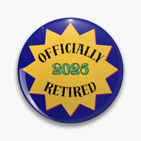 Item preview, Officially Retired 2026 Retro Star Retirement Party Gift Design designed and sold by Evelashop.