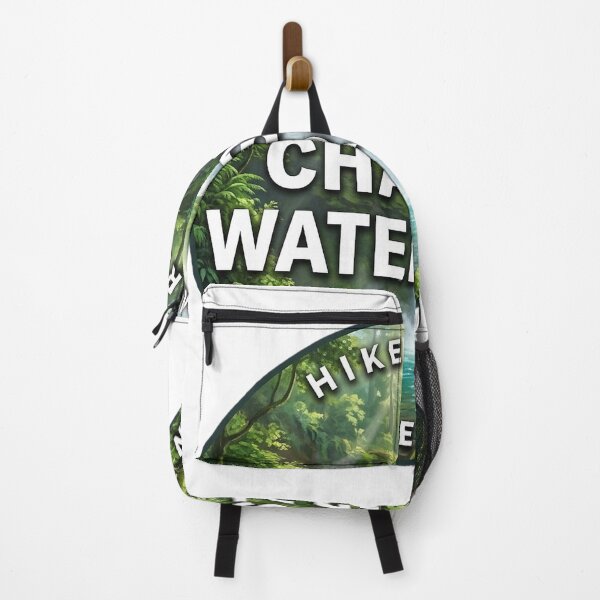 Item preview, Chasing Waterfalls Forest Falls Hiking Round Badge Sticker designed and sold by DetourDgn.