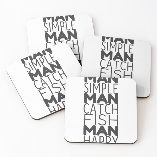 Item preview, Man Simple Man Catch Fish Man Happy Funny Fishing Quote designed and sold by cloneshark.