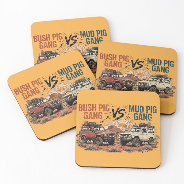 Item preview, Bush Vs Mud Pig Gang Showdown Outback Sunset designed and sold by Yellowriversss.