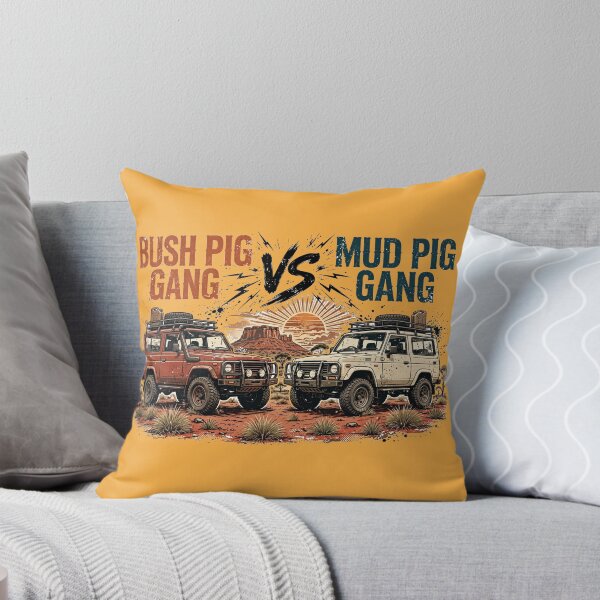 Item preview, Bush Vs Mud Pig Gang Showdown Outback Sunset designed and sold by Yellowriversss.