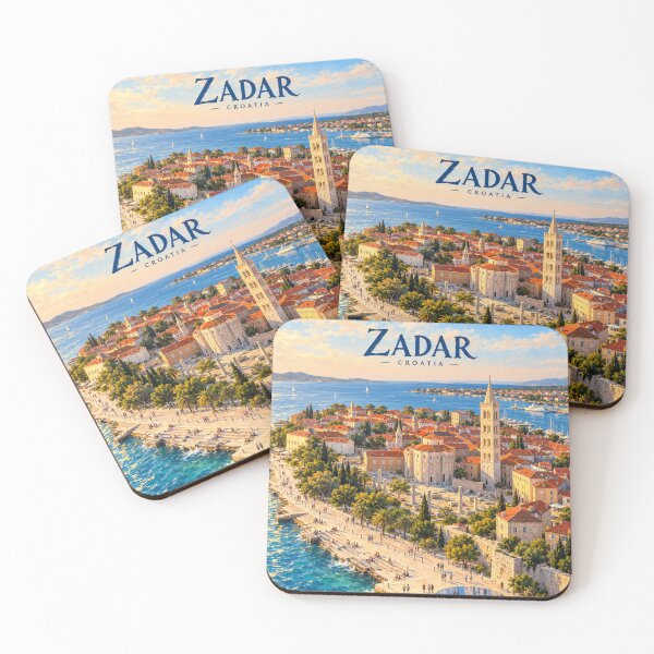 Item preview, Zadar Painterly Croatian Coastal Impression designed and sold by MichaeIRellov.