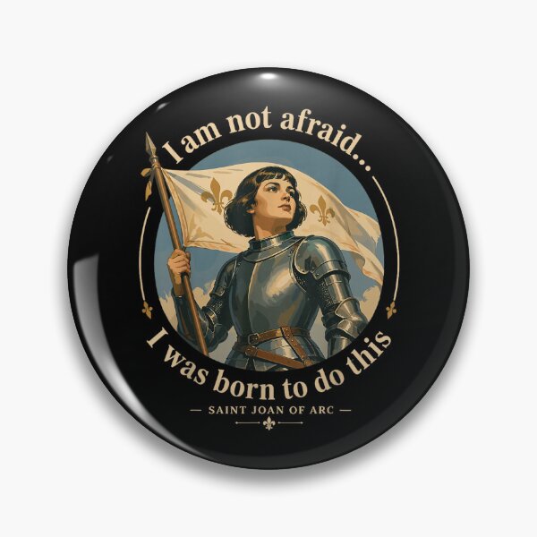Item preview, St Joan of Arc Am Not Afraid was Born Do This Catholic Saint designed and sold by geronkagogo.
