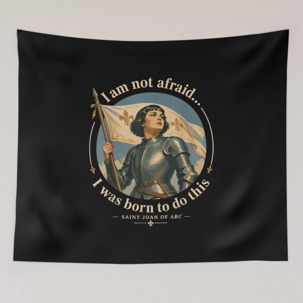 Item preview, St Joan of Arc Am Not Afraid was Born Do This Catholic Saint designed and sold by geronkagogo.