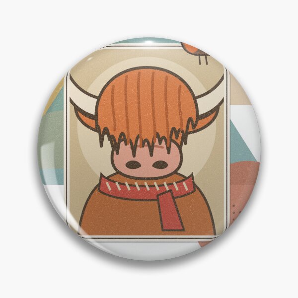 Item preview, Hairy Christmas Highland Cow Vintage Collage designed and sold by somebasic.
