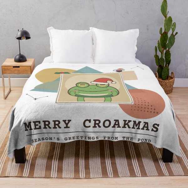 Item preview, Merry Croakmas Frog Christmas Vintage Collage designed and sold by somebasic.