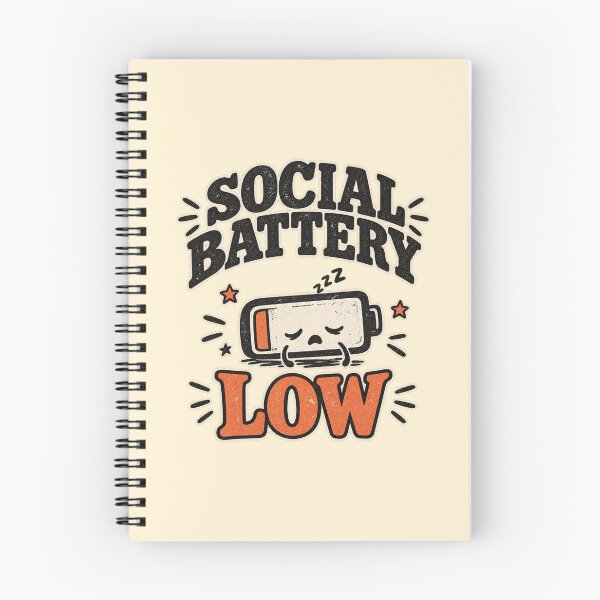 Item preview, Social Battery Low Funny Introvert Vintage designed and sold by Yellowriversss.