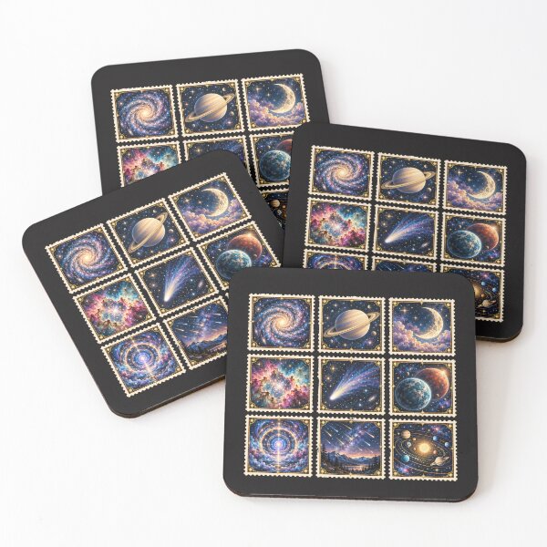 Item preview, Celestial Galaxy Stamp designed and sold by naragonkanok.