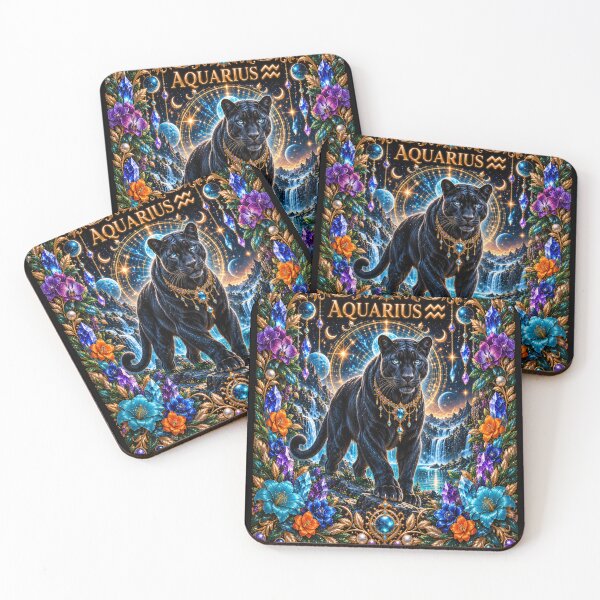 Item preview, Aquarius Panther in Mystical Landscape designed and sold by InezPhotography.