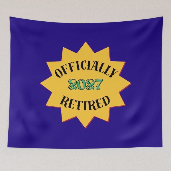 Item preview, Officially Retired 2027 Retro Star Retirement Party Gift Design designed and sold by Evelashop.