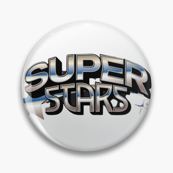 Item preview,  Super Stars – Retro Y2K Chrome Logo designed and sold by MindMess Studio.