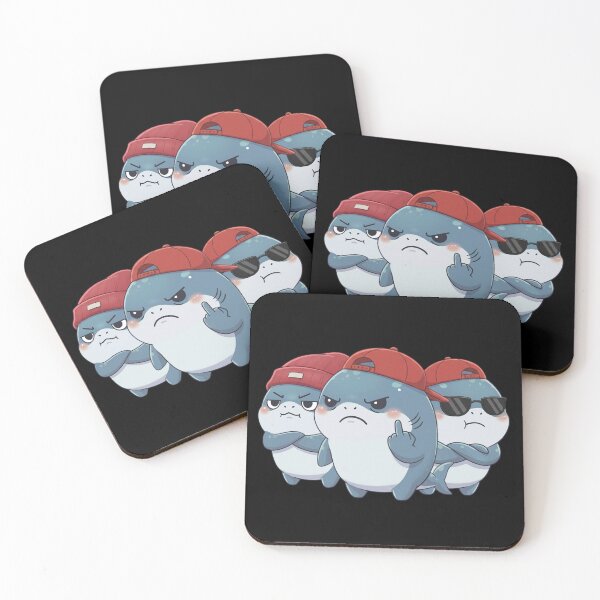 Item preview, Grumpy Shark Club – Not in the Mood designed and sold by Nature's Chibis.