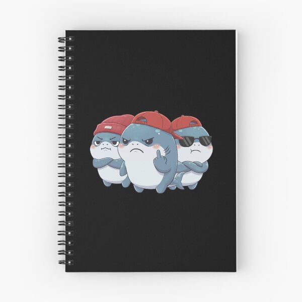 Item preview, Grumpy Shark Club – Not in the Mood designed and sold by Nature's Chibis.