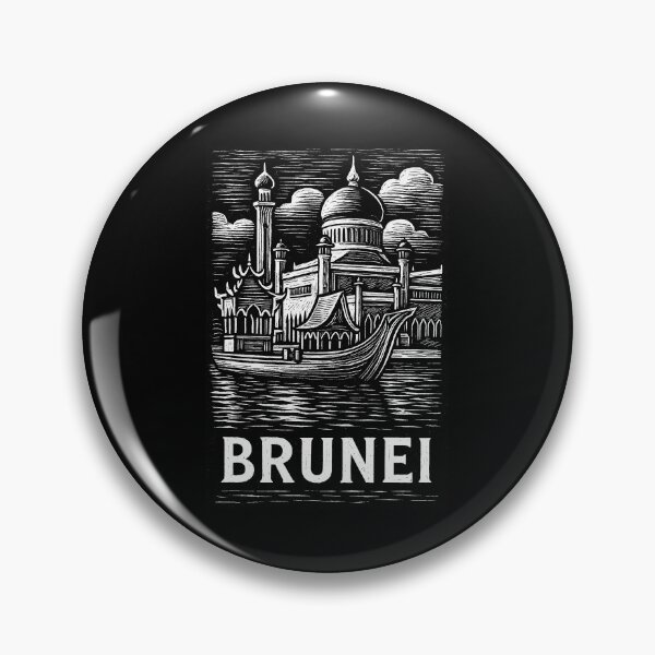 Item preview, Brunei Linocut Style  designed and sold by Thistle-TShop.