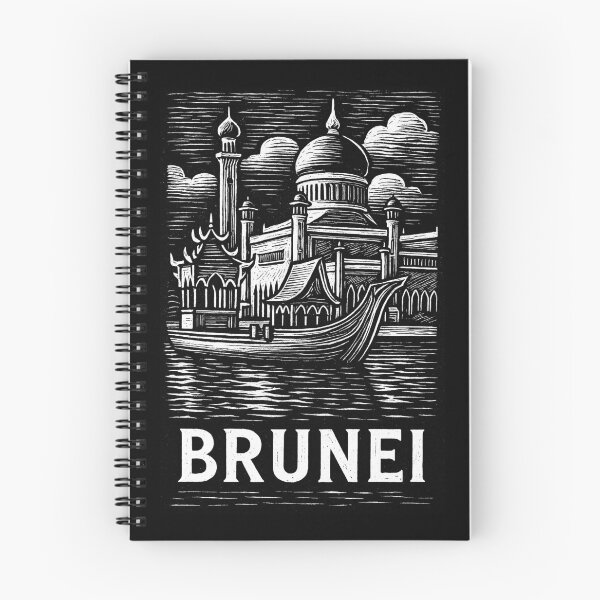 Item preview, Brunei Linocut Style  designed and sold by Thistle-TShop.