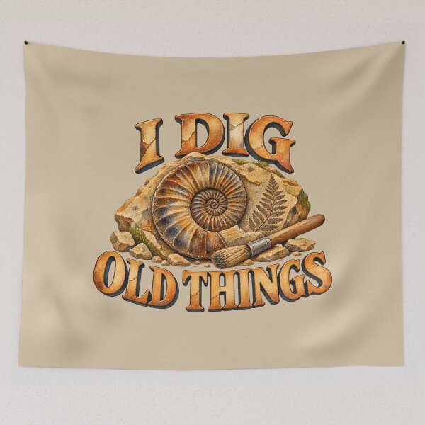 Item preview, I Dig Old Things — Ammonite Fossil Design designed and sold by VioVibe.
