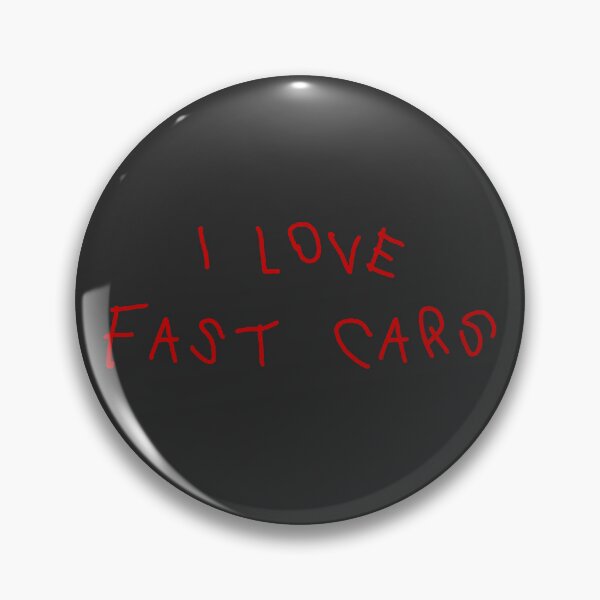 Item preview, I Love Fast Cars – Red Handwritten Text designed and sold by Agathe Bonnafous.