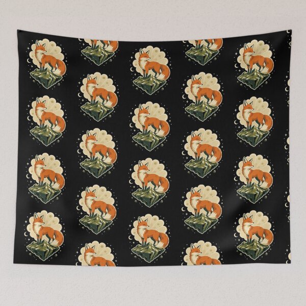 Item preview, Celestial Fox On Floating Island designed and sold by Dogandesighn.