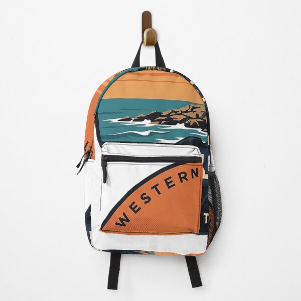 Item preview, Cape Leeuwin Lighthouse Western Australia Retro Sunset Vintage Badge Sticker designed and sold by DetourDgn.