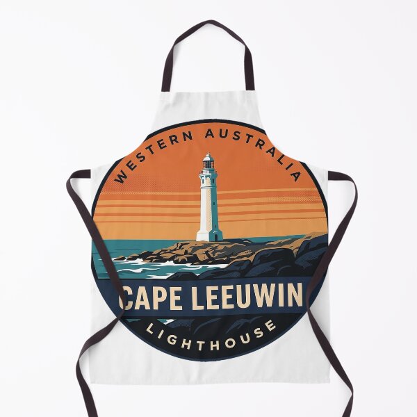 Item preview, Cape Leeuwin Lighthouse Western Australia Retro Sunset Vintage Badge Sticker designed and sold by DetourDgn.