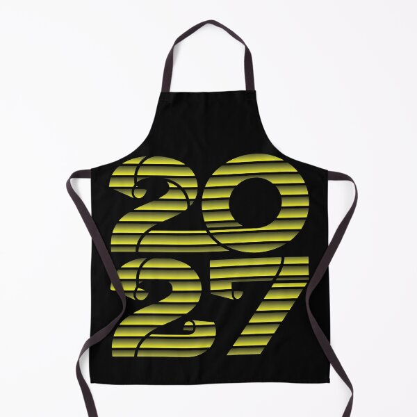 Item preview, Title (العنوان): 2027 Happy New Year Gold Striped Typography designed and sold by fawzimorsy.