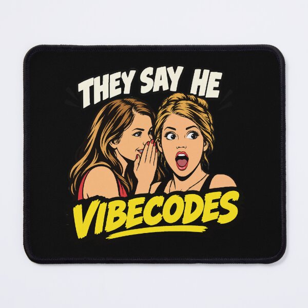 Item preview, They Say He Vibecodes designed and sold by WorldEngine.