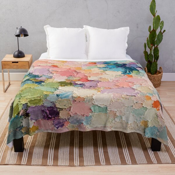 Item preview, Pastel Abstract Impasto Art — Pink, Aqua & Sage Texture designed and sold by Fun In The Sun .