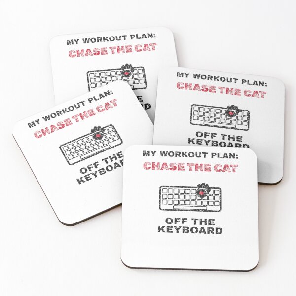 Item preview, My Workout Plan Chase the Cat Off the Keyboard designed and sold by violetteskyart-vioart.