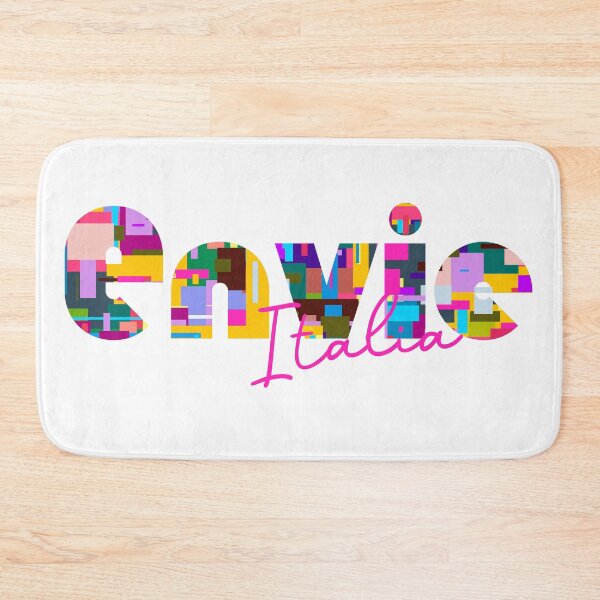 Item preview, Envie, Cuneo, Italy, Italia, colorful typography design for travellers designed and sold by Wanderful-roads.