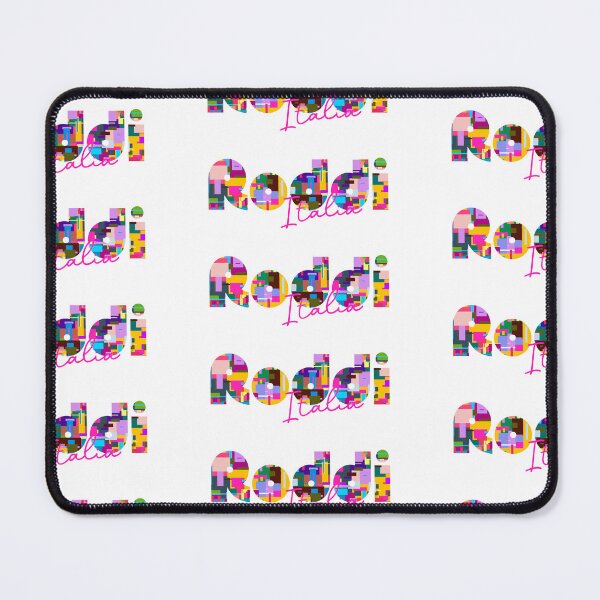 Item preview, Roddi, Cuneo, Italy, Italia, colorful typography design for travellers designed and sold by Wanderful-roads.