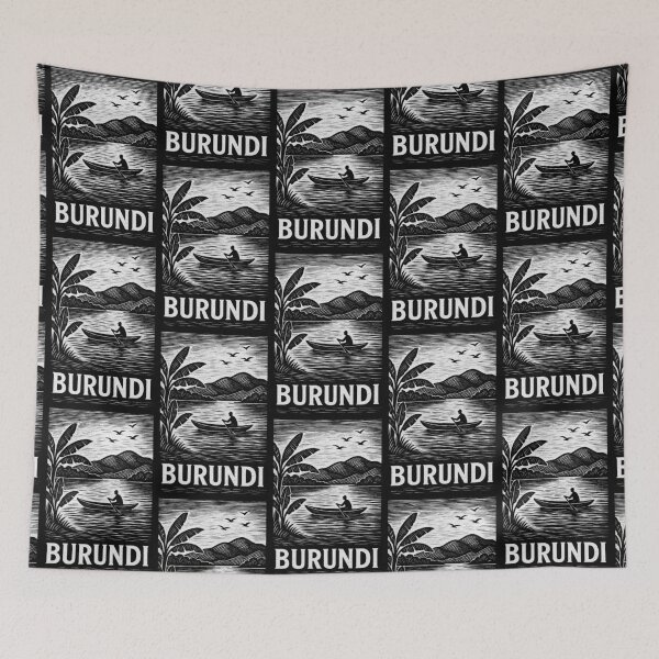 Item preview, Burundi Linocut Style  designed and sold by Thistle-TShop.