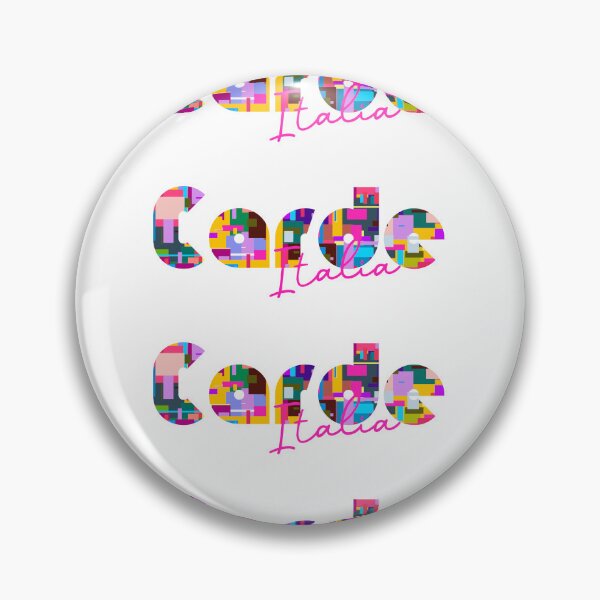 Item preview, Cardè, Cuneo, Italy, Italia, colorful typography design for travellers designed and sold by Wanderful-roads.