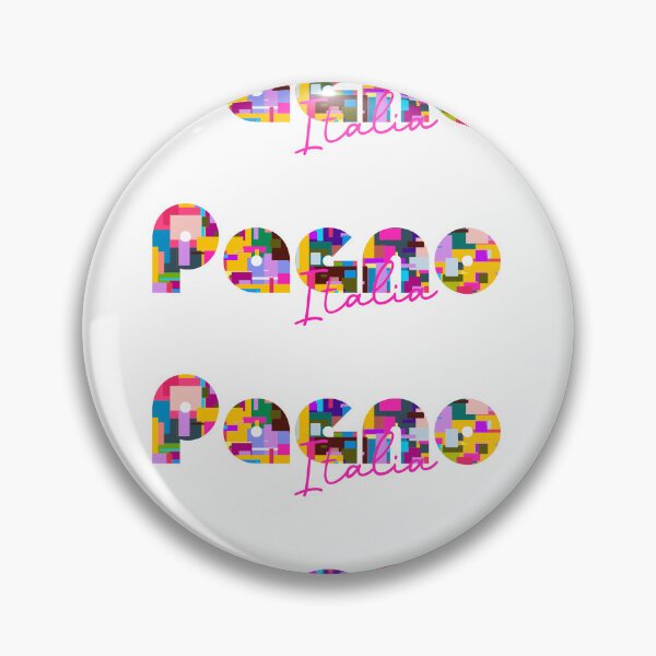 Item preview, Pagno, Cuneo, Italy, Italia, colorful typography design for travellers designed and sold by Wanderful-roads.