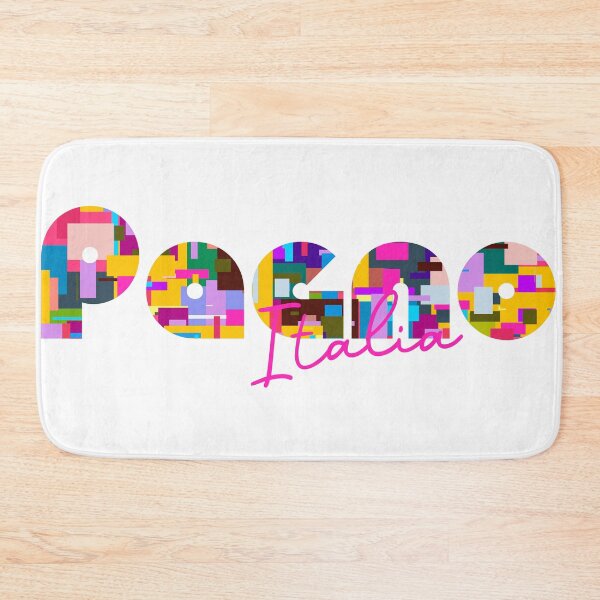 Item preview, Pagno, Cuneo, Italy, Italia, colorful typography design for travellers designed and sold by Wanderful-roads.
