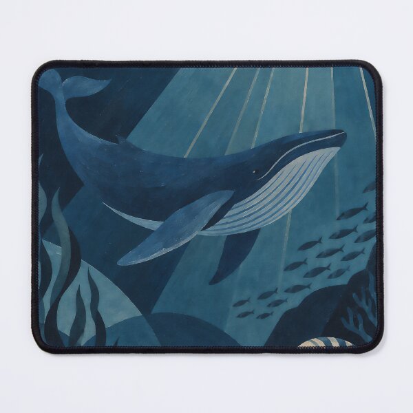 Item preview, Mystic Humpback Whale and Nautilus Shell Digital Illustration designed and sold by Elżbieta  Kaps.