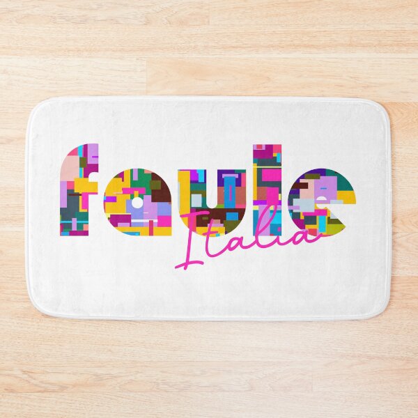 Item preview, Faule, Cuneo, Italy, Italia, colorful typography design for travellers designed and sold by Wanderful-roads.
