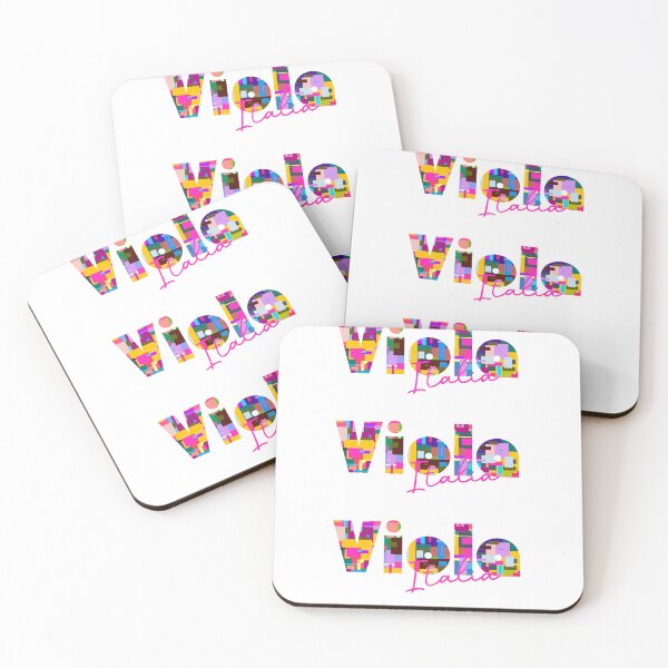 Item preview, Viola, Cuneo, Italy, Italia, colorful typography design for travellers designed and sold by Wanderful-roads.