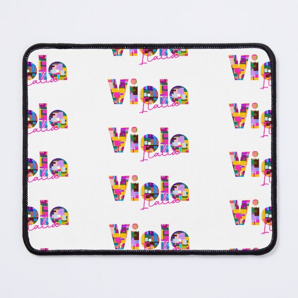 Item preview, Viola, Cuneo, Italy, Italia, colorful typography design for travellers designed and sold by Wanderful-roads.
