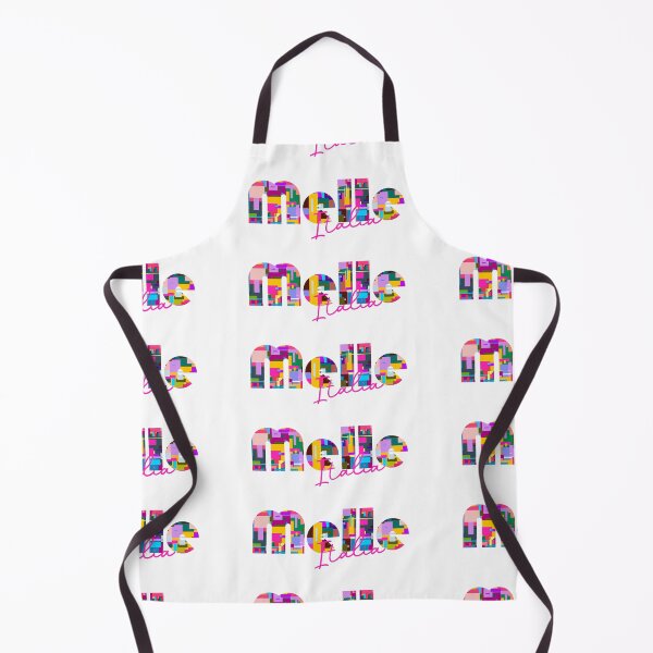 Item preview, Melle, Cuneo, Italy, Italia, colorful typography design for travellers designed and sold by Wanderful-roads.
