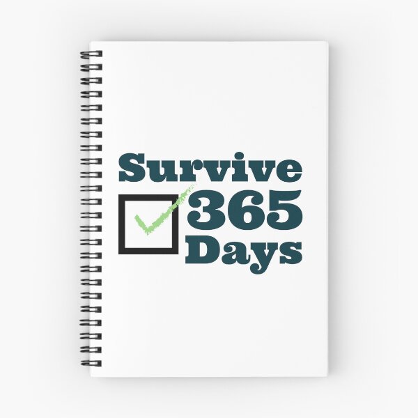 Item preview, Survive 365 Days | Minimalist Work & Life Survival designed and sold by crazydotdesigns.