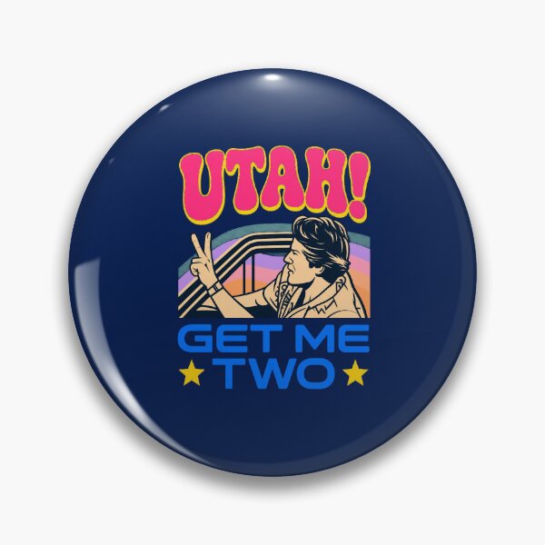 Item preview, Utah Get Me Two 90s Surf Action Quote designed and sold by kimberlyhol.