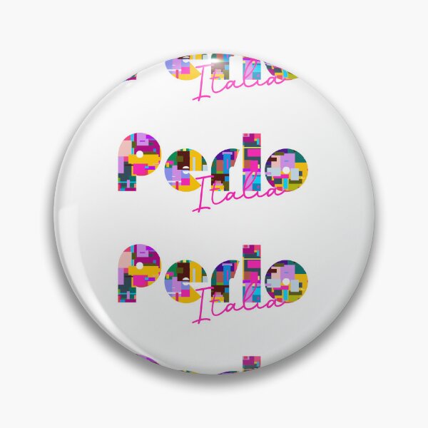 Item preview, Perlo, Cuneo, Italy, Italia, colorful typography design for travellers designed and sold by Wanderful-roads.