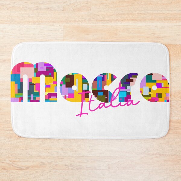 Item preview, Macra, Cuneo, Italy, Italia, colorful typography design for travellers designed and sold by Wanderful-roads.