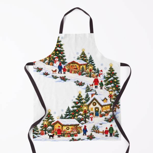 Item preview, Cozy Christmas Village with Snowy Cottages & Glowing Lights designed and sold by Fun In The Sun .