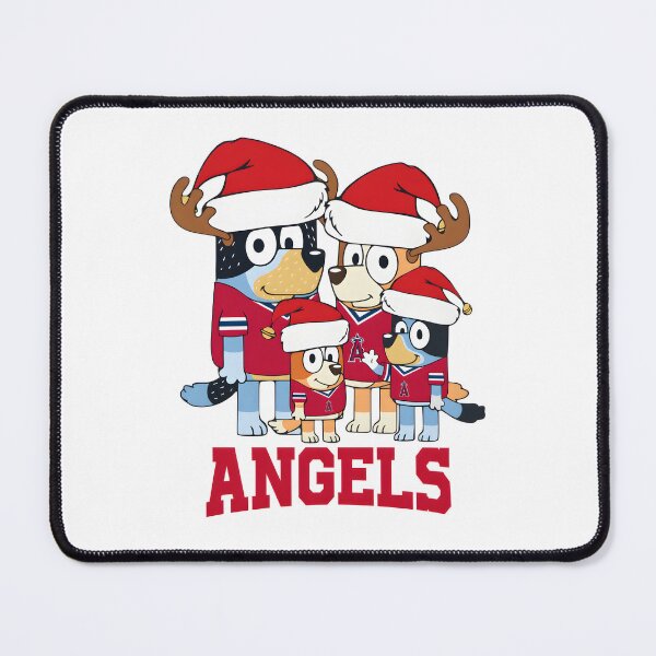 Item preview, Los Angeles Angels Bluey Santa Family Christmas Baseball designed and sold by Kleinpixel.